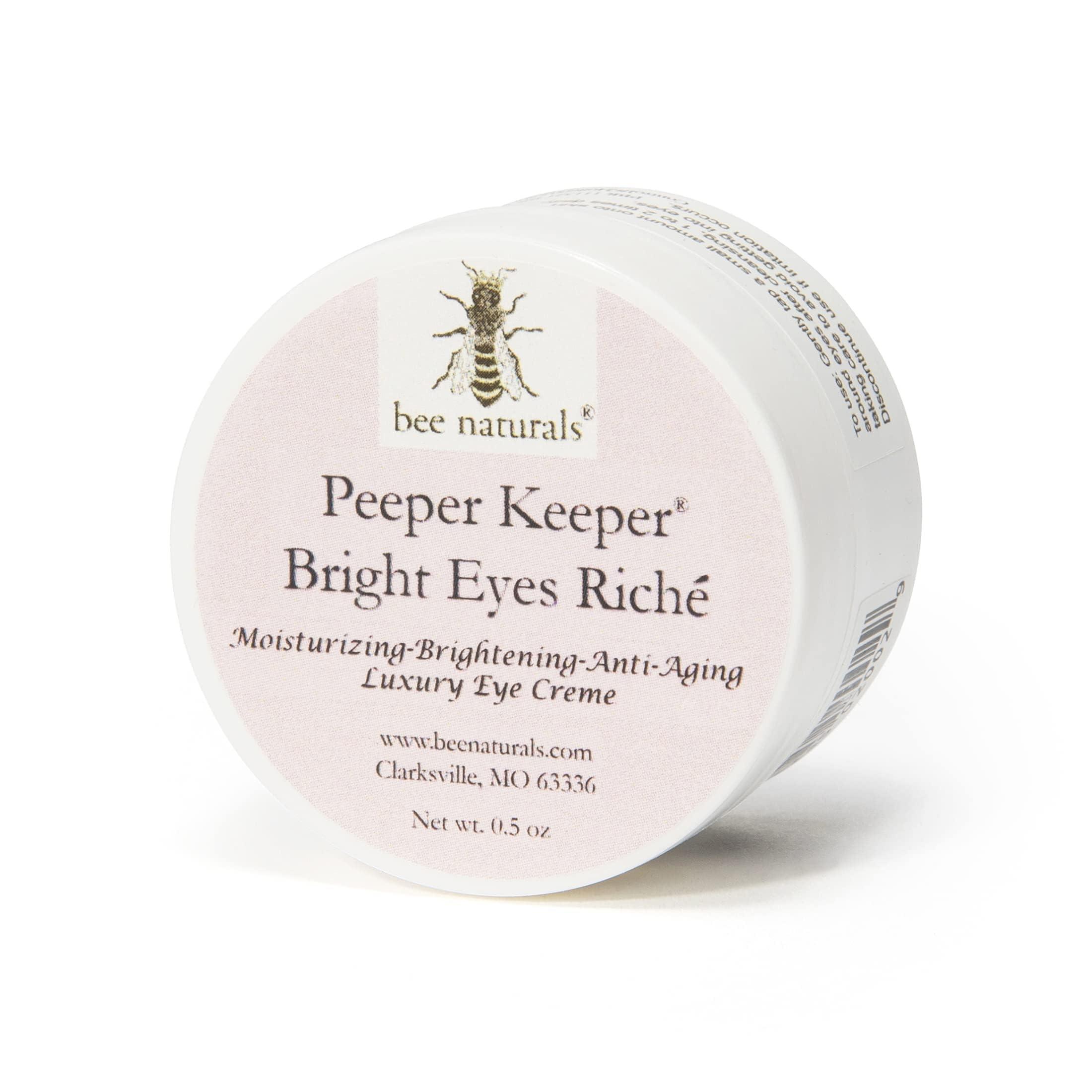 Bee Naturals Bee Naturals Peeper Keeper Bright Eyes Riche Eye Crme - Hydrates & Reduces Fine Lines with Wheat Germ, Sesame Oil, Calendula Anti- Aging Peptide