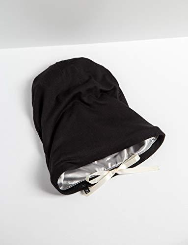 Grace Eleyae GE Grace Eleyae GE Women's Adjustable Satin Lined Sleep Cap Slap Hair Care Beanie Hat, Black