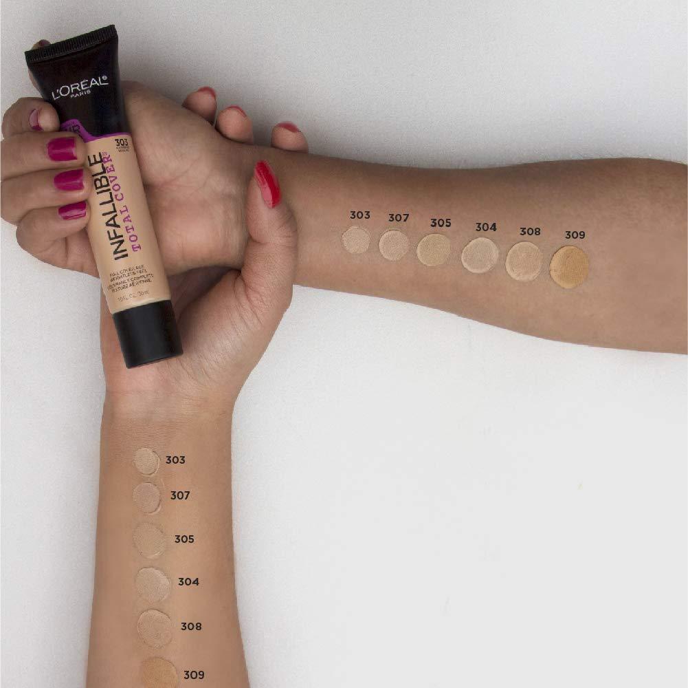 L'Oréal Paris L'Oreal Paris Infallible Total Cover Foundation, Nude Beige, 1 fl; oz.
