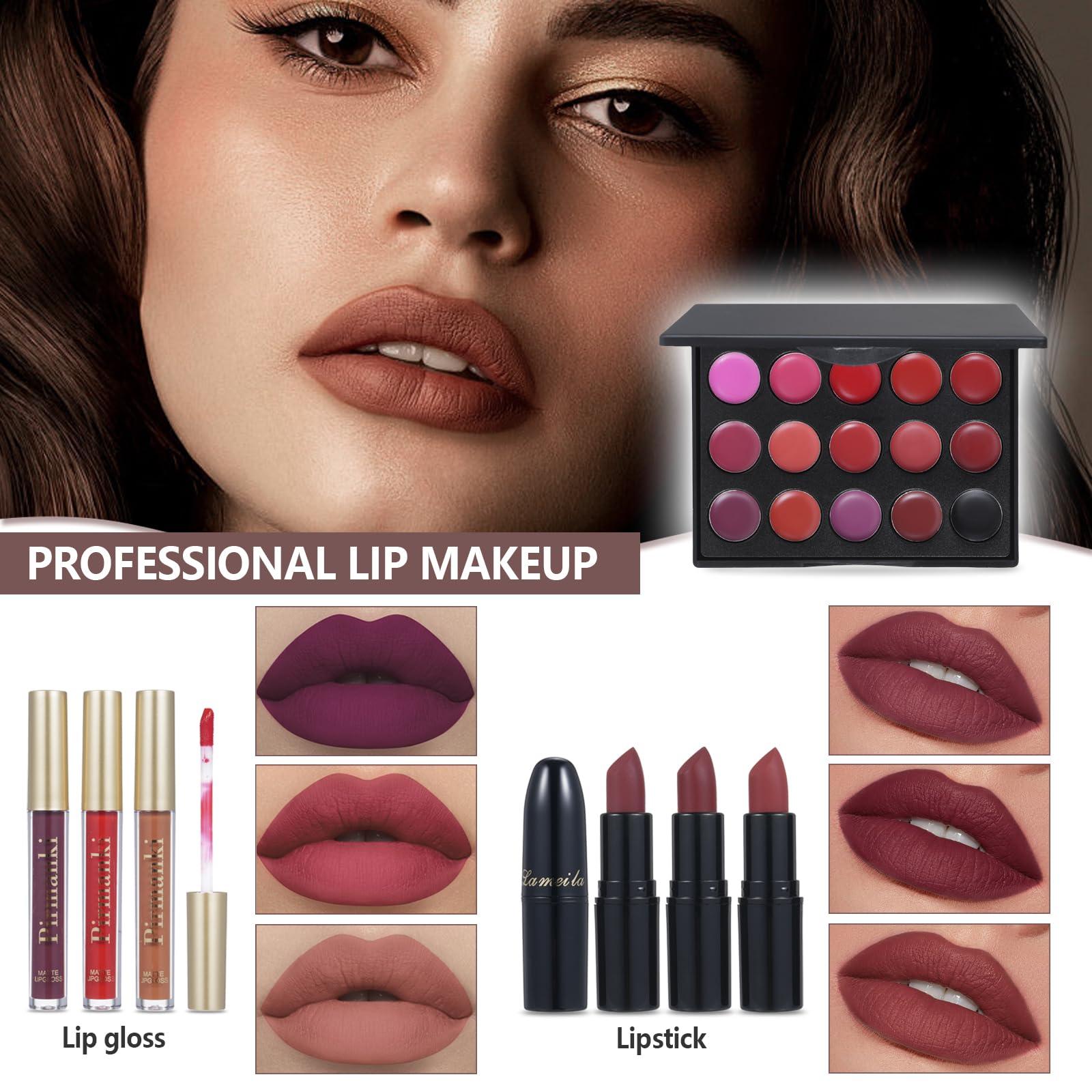 Generic All in One Makeup Kit for Women Full Kit, Makeup Gift Set for Women & Girls, Travel Makeup Set, Professional Makeup Kit Includes Eyeshadow Lipstick Brow Pencil Eyeliner Brush Set Etc