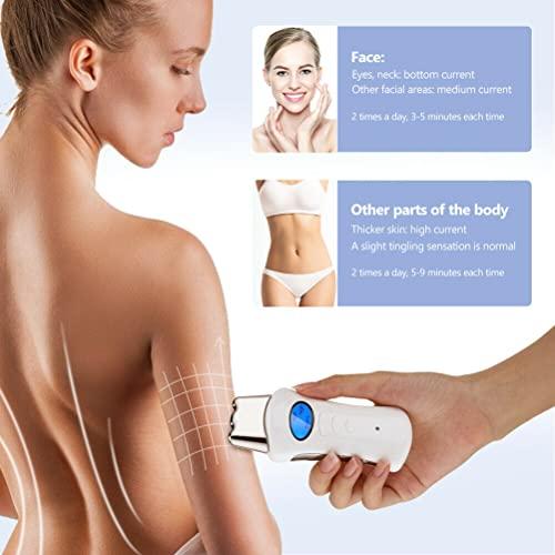 QiQiBaby QiQibaby Face Massager Facial Lifting Skin Tightening Reduce Wrinkle Galvanic Spa Face Body Care Massager Home Use Beauty Device Tool. (Color : White)