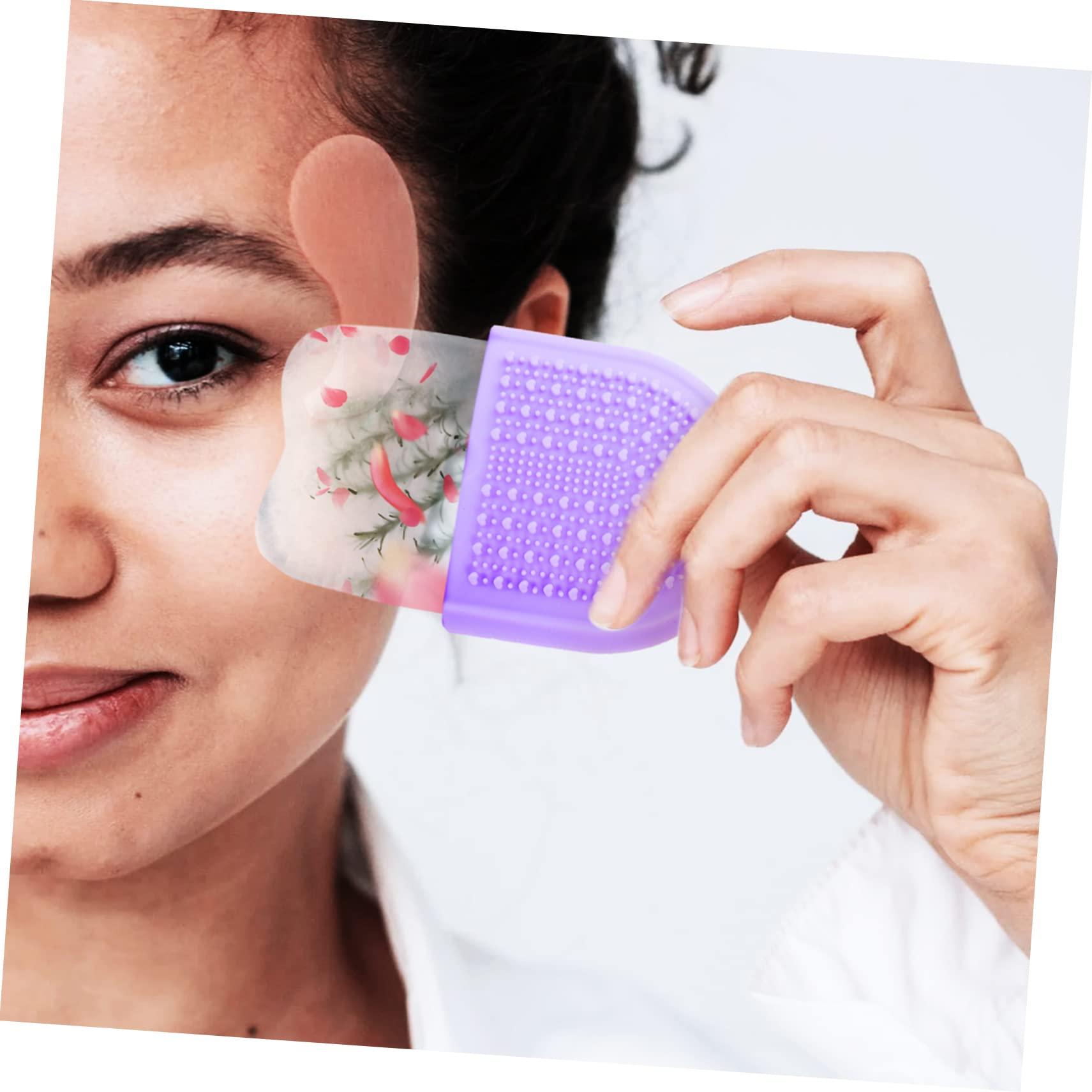NOLITOY 3pcs Beauty Face Ice Tray Skin Care Tool Face Massage Ice Roller Face Icing Roller Face Beauty Tool Silicone Ice Face Massager Ice Roller for Face and Eye Ice Face Roller