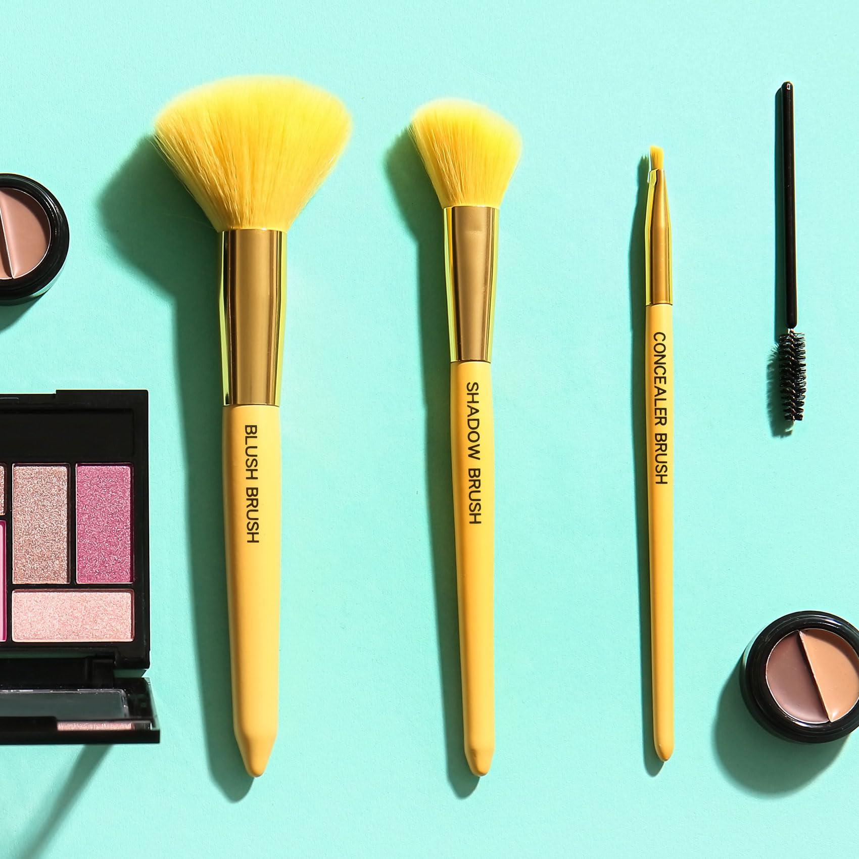 HINZIC HINZIC 420 PCS Makeup Brush Label Stickers, 10 Sheets Self-Adhesive Waterproof Brush Name Labels, Foundation Brushes Beauty Organization Labels for Beauty Salon Personal Use Women Girls