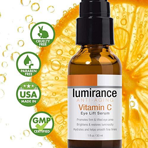 Lumirance Lumirance Vitamin C Eye Lift Serum, Minimizes the Look of Wrinkles and Crows Feet, Helps with Firming and Dark Circles, 30ml/1 fl oz