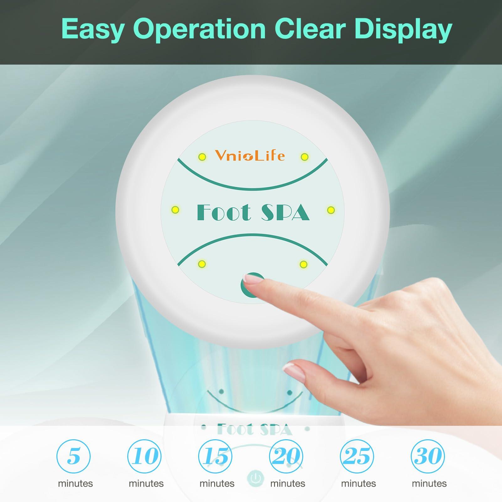 VnioLife VnioLife Ionic Foot Bath Detox Machine with Slipper, Portable Ionic Foot Detox Chi Cleanser | Home Use, Beauty Salon Holiday Gift