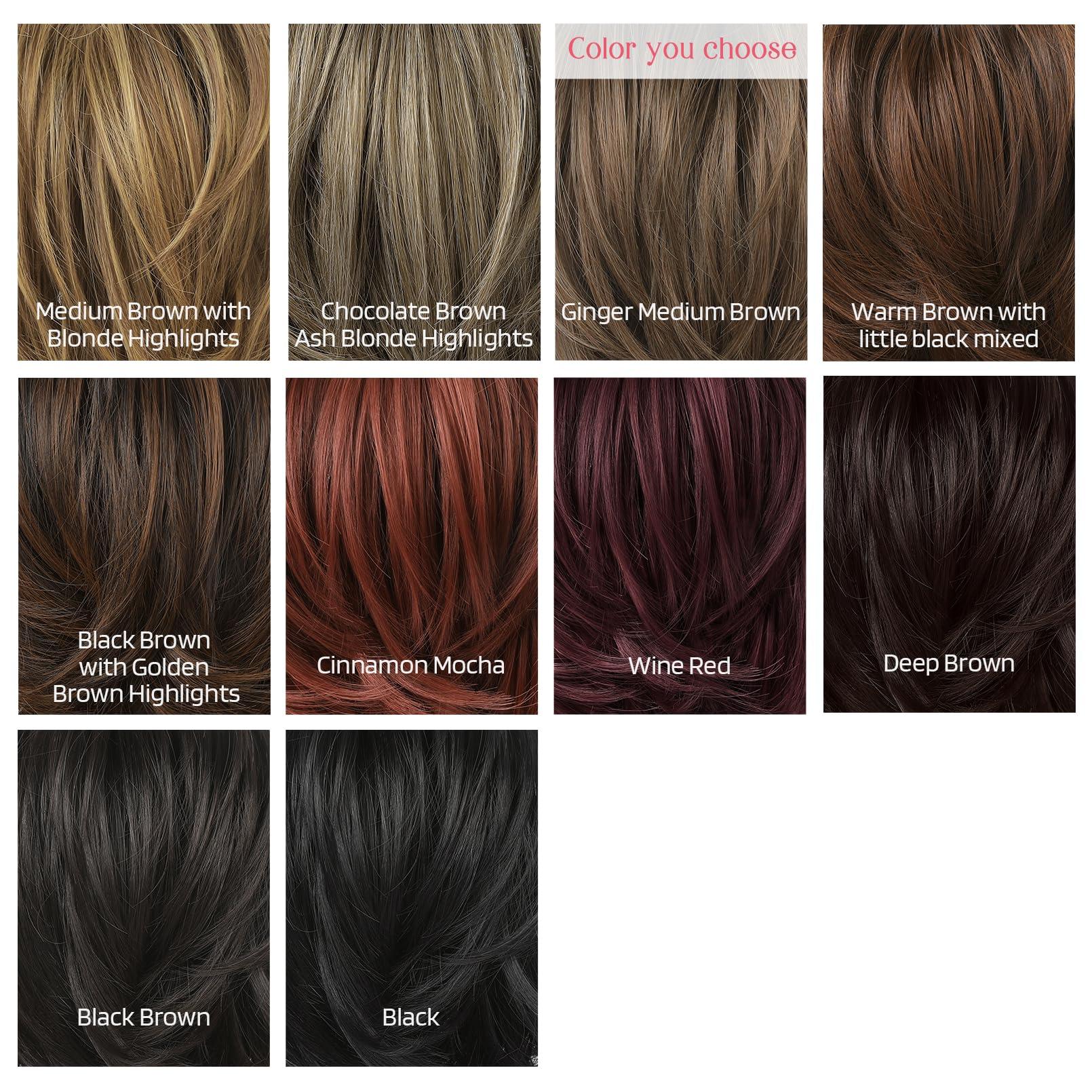 HOOJIH HOOJIH Messy Bun Hair Piece, Claw Clip in Straight Hair Bun 9 Inch Short Ponytail Extension with Bendable Metal Wire Hair Pieces for Women Fake Hair Bun DIY Styles - Ginger Medium Brown