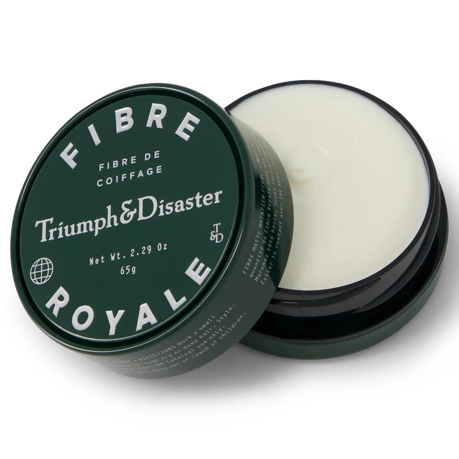 TRIUMPH & DISASTER TRIUMPH & DISASTER | Fibre Royale Hair Styling Wax | Strong Hold Pomade for Thick Hair - Natural Finish for Men & Women, 65g