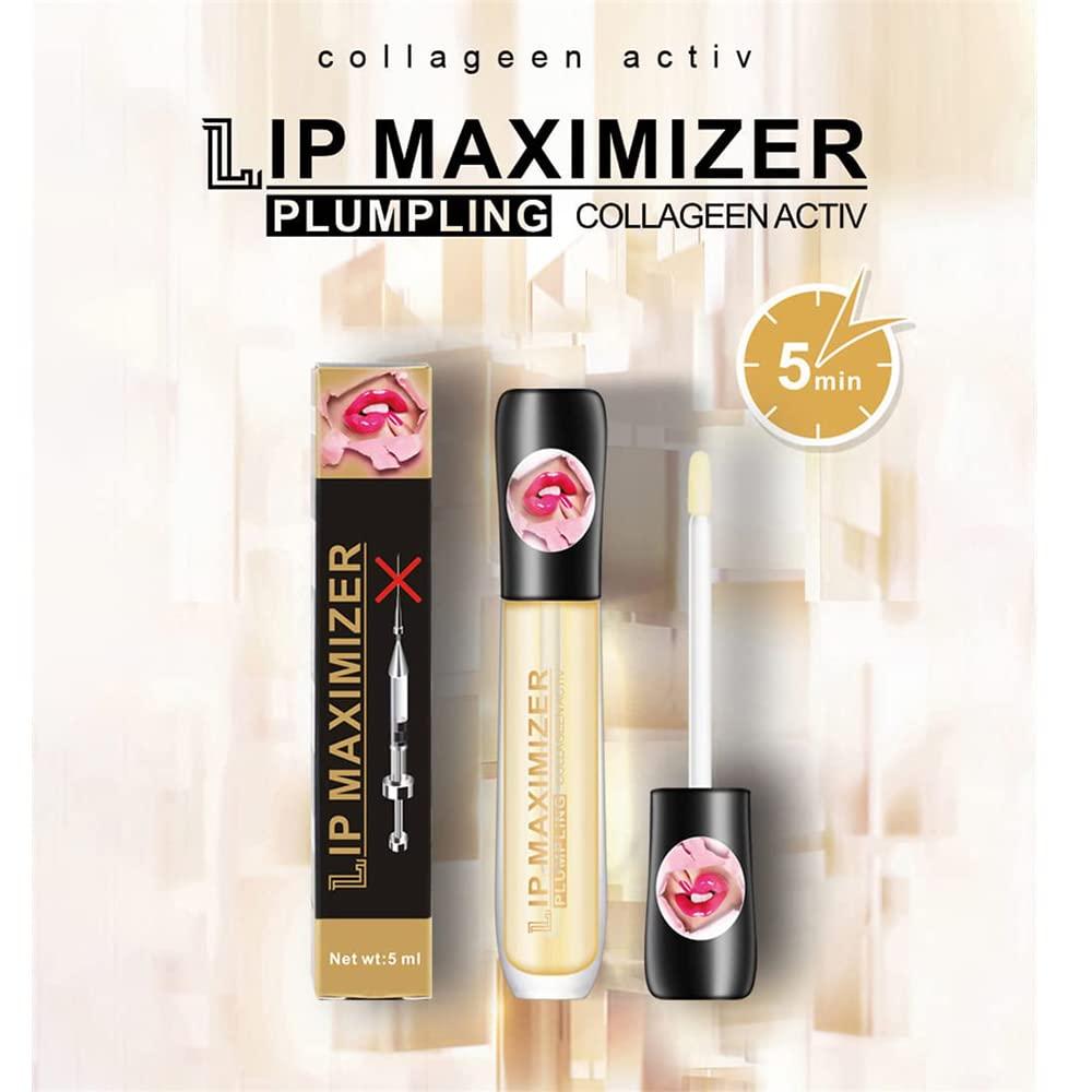 Hhkuize Cozzo Lip Plumper,Cozzo Vitamin E Lip Plumping Serum, Lip Plumper Lip Gloss,Lip Maximizer Hyaluronic Lip Plumper,Instant Lip Filler,Plumping Lip Oil Lip Enhancer Plumper Lip Care Serum (1pcs)
