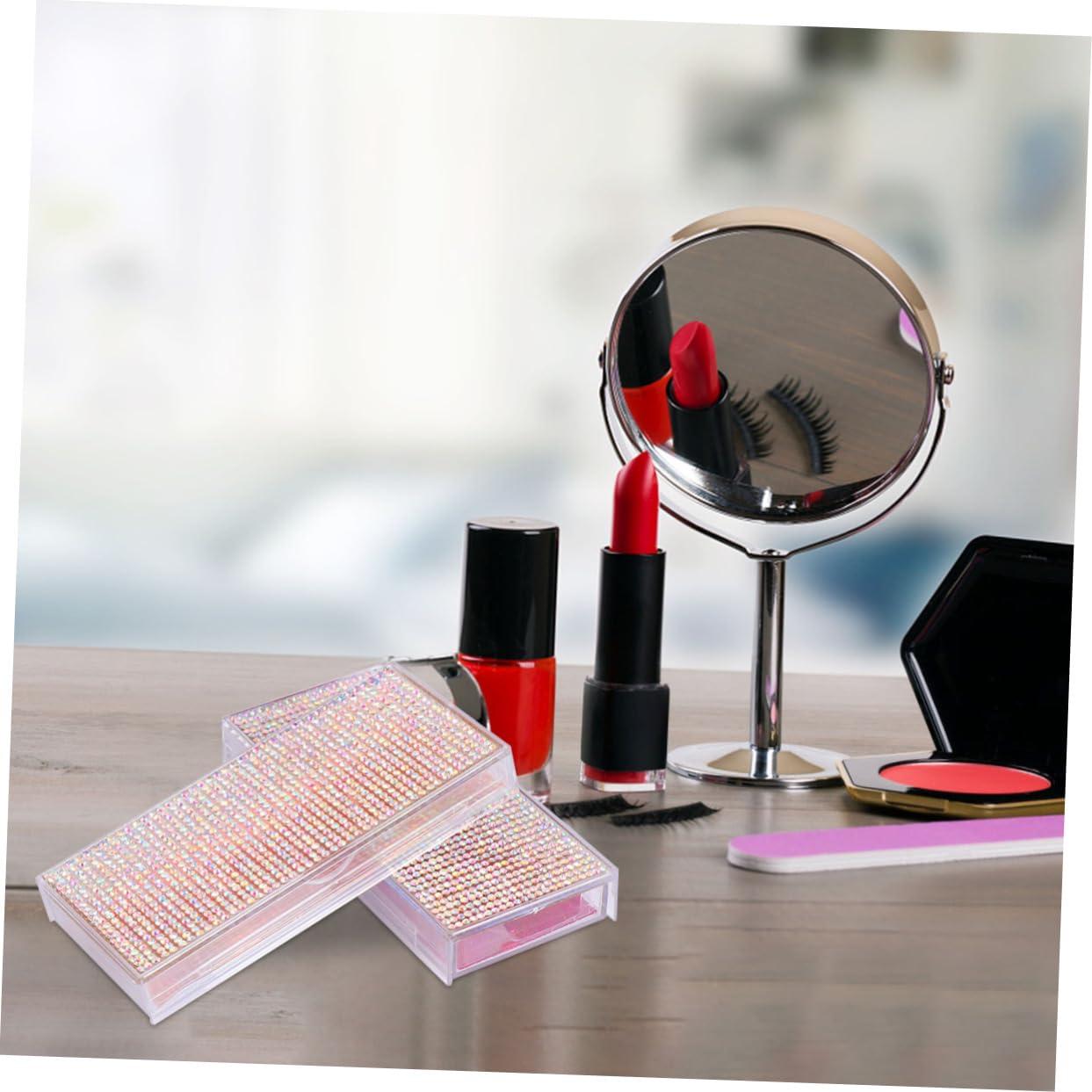 FOMIYES FOMIYES 3sets False Lashes Storage Box Eyelash Organizer Eyelash Case False Eyelash Container Storage Box for Eyelash Gold Trays 2pcs*3