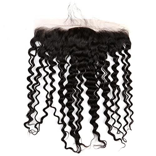 sent hair Sent Hair One Donor Top Grade 13x4 Silk Base Lace Frontal Closure Human Hair with Baby Hair Curly Wave Brazilian Virgin Hair Closure Free Part Natural Color Bleached Knots 18 inch