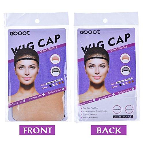 EBOOT eboot 3 Pack Wig Caps (Drak Brown Nylon Caps and Drak Brown Mesh)