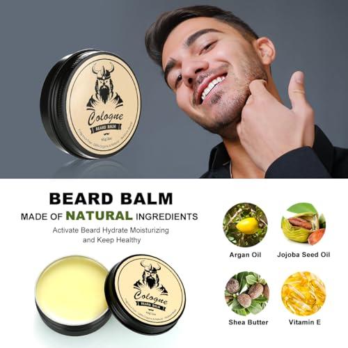 EXREIZST Beard Care Kit Gifts for Men, 9 Pcs Beard Grooming Kit, Beard Club Kit is a Unique Men\'s Gifts for Men Dad Husband Boyfriend, Father\'s Day Anniversary Birthday Christmas Gifts Ideas for Dad Him Boss