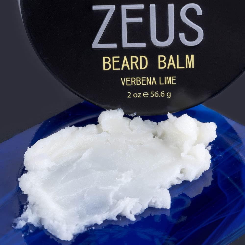 ZEUS ZEUS Beard Balm, Natural Beeswax & Shea Butter Balm, Softening Conditioner for Facial Hair – MADE IN USA (Sandalwood) 2 oz.