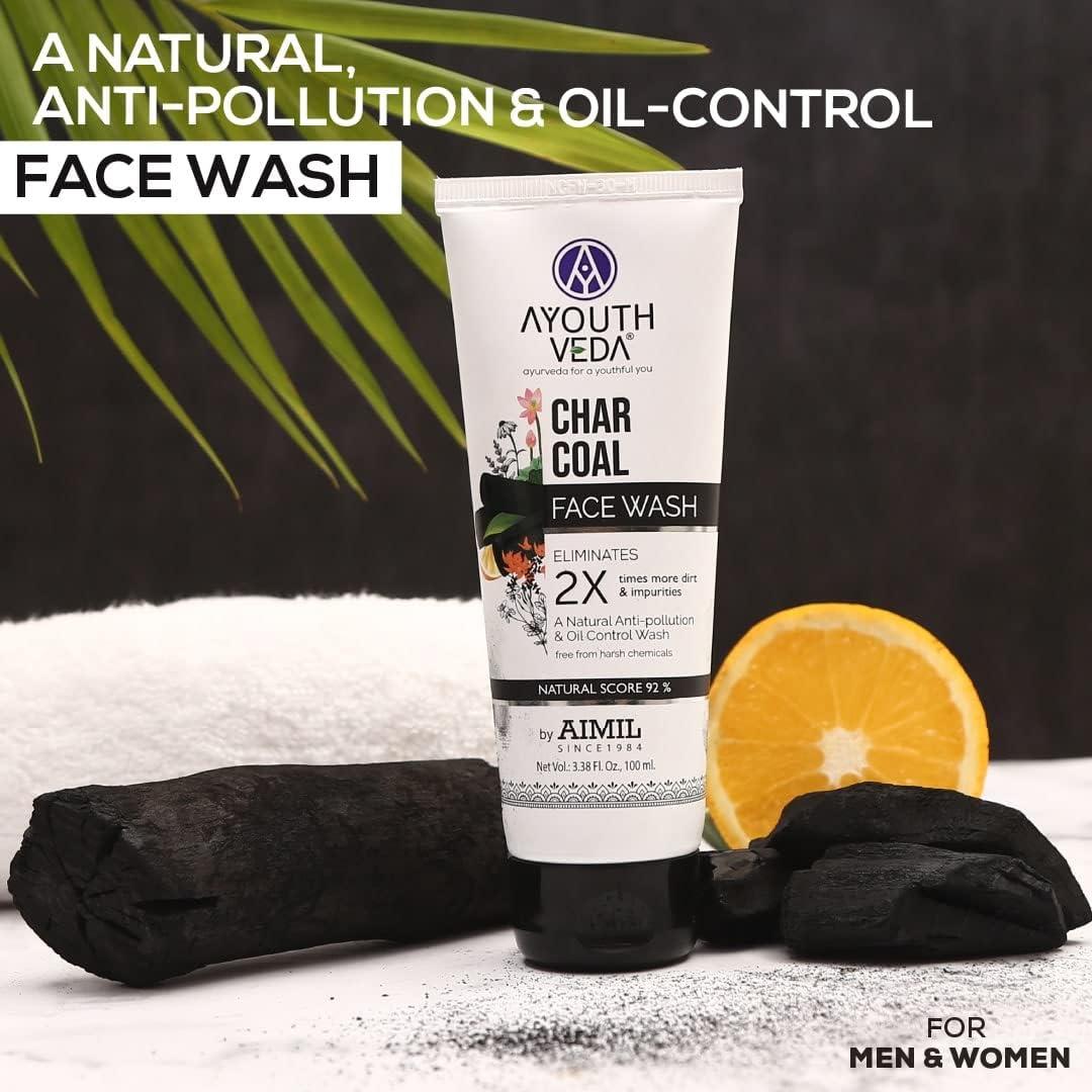 india Activated Charcoal Face Wash|Anti-Polluition, Deep Pore Cleaning & Oil Control |Activated Charcoal for Fresh & Glowing Skin |Face Wash for Men & Women (Pack Of 1; 100ml)