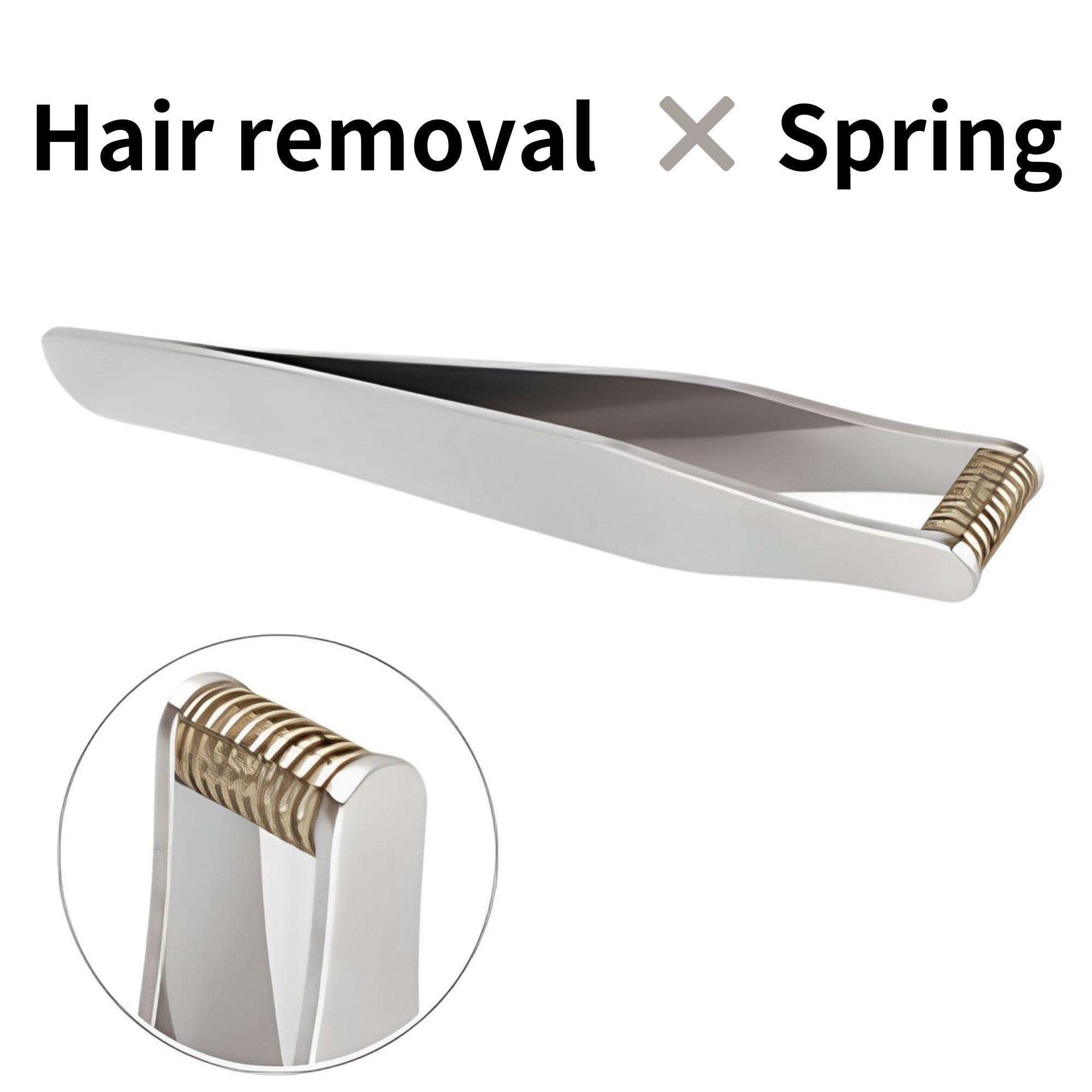 Product of Gifu Japan Seki Japan Ear Hair Trimmer Clipper Cutter Tweezers Shape with Spring Safe Design for Hair Removal, Japanese Stainless Steel