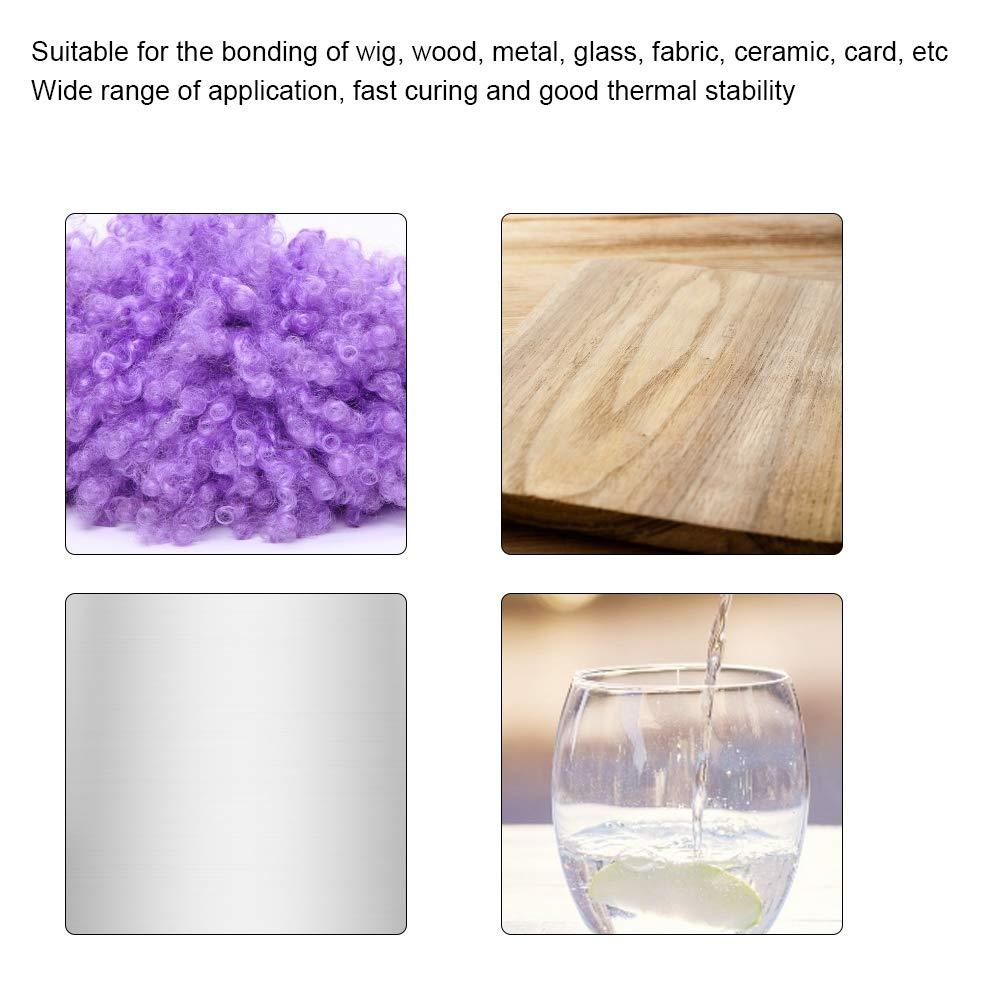 oceanside 12Pcs Professional Wig Hair Extension Hot Glue Adhesive Sticks Hair Styling Tool Wig Styling Tools(Yellow)