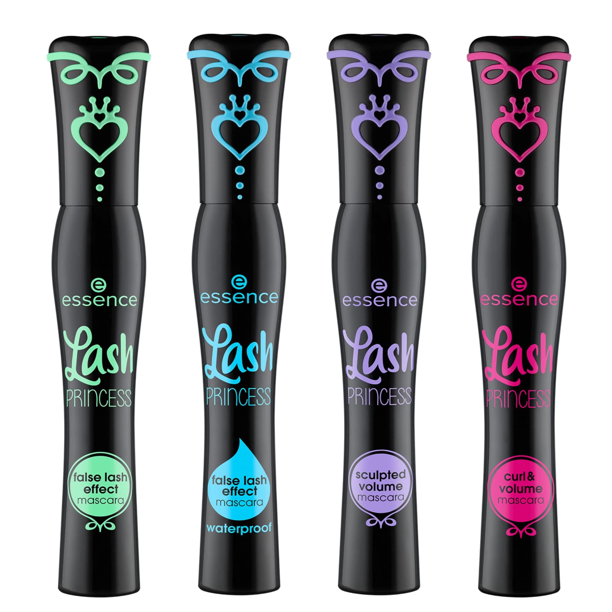 essence Lash Princess False Lash Effect Mascara, Lash Princess False Lash Waterproof Mascara, Lash Princess Sculpted Volume Mascara & Lash Princess Curl Mascara Bundle