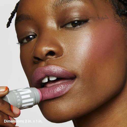 Milk Makeup Milk Makeup Lip + Cheek, Rally (Mauve Pink Shimmer) - 0.21 fl oz - Cream Blush & Lip Color - Buildable & Blendable - 1,000+ Swipes Per Stick - Non-Comedogenic - Vegan, Cruelty Free