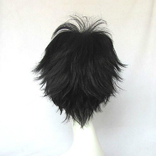 Fortunecookie Natsume Yujin Cho Tanuma Kaname Black Short Cosplay Costume Wig + Free Wig Cap