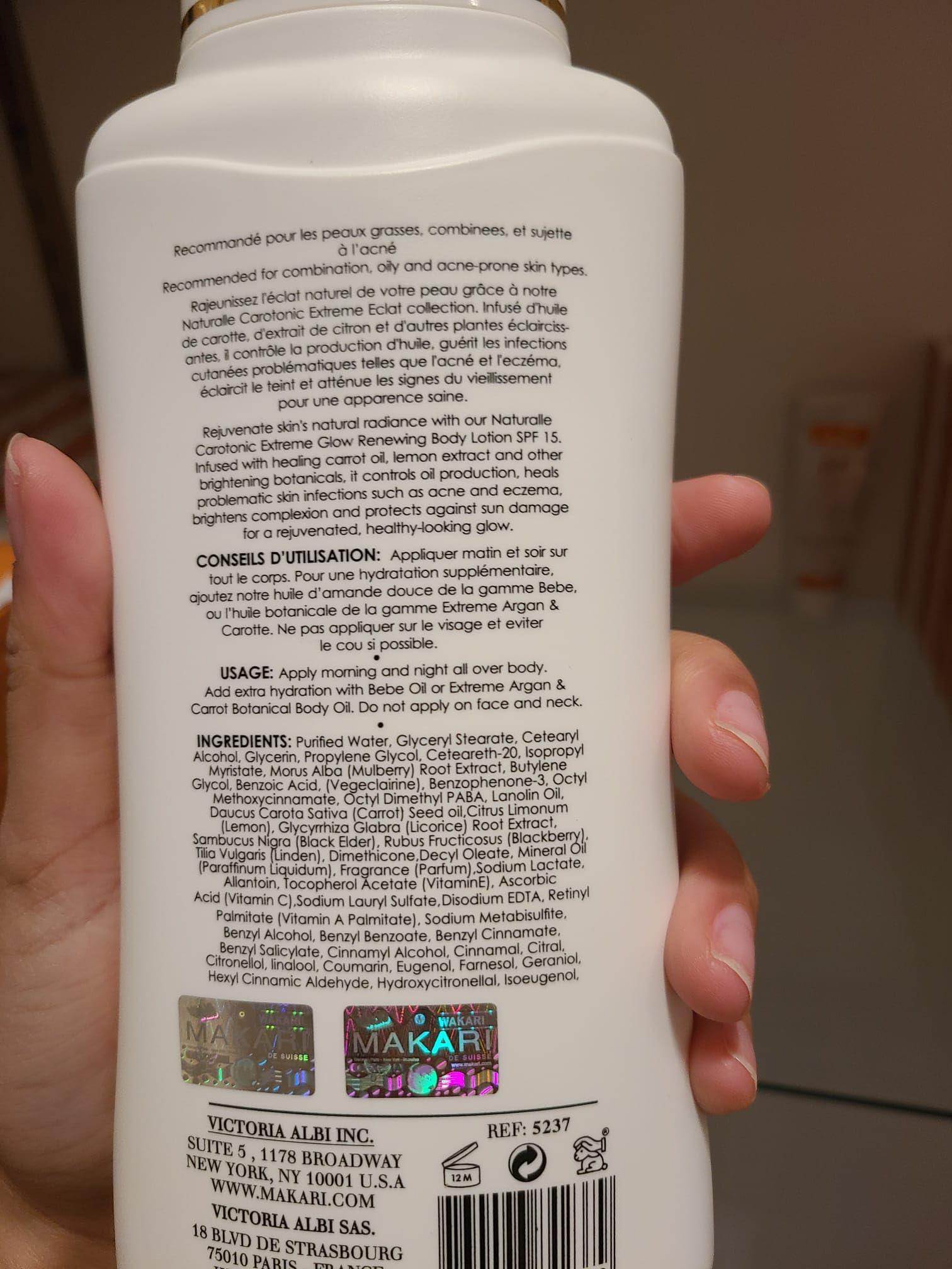 MAKARI MAKARI Naturalle Carotonic Extreme Glow Skincare Bundle | Renewing Face Cream, Brightening Serum & Body Lotion | Brightens, Moisturizes, Fights Aging & Diminishes Scars | For Oily & Acne-Prone Skin