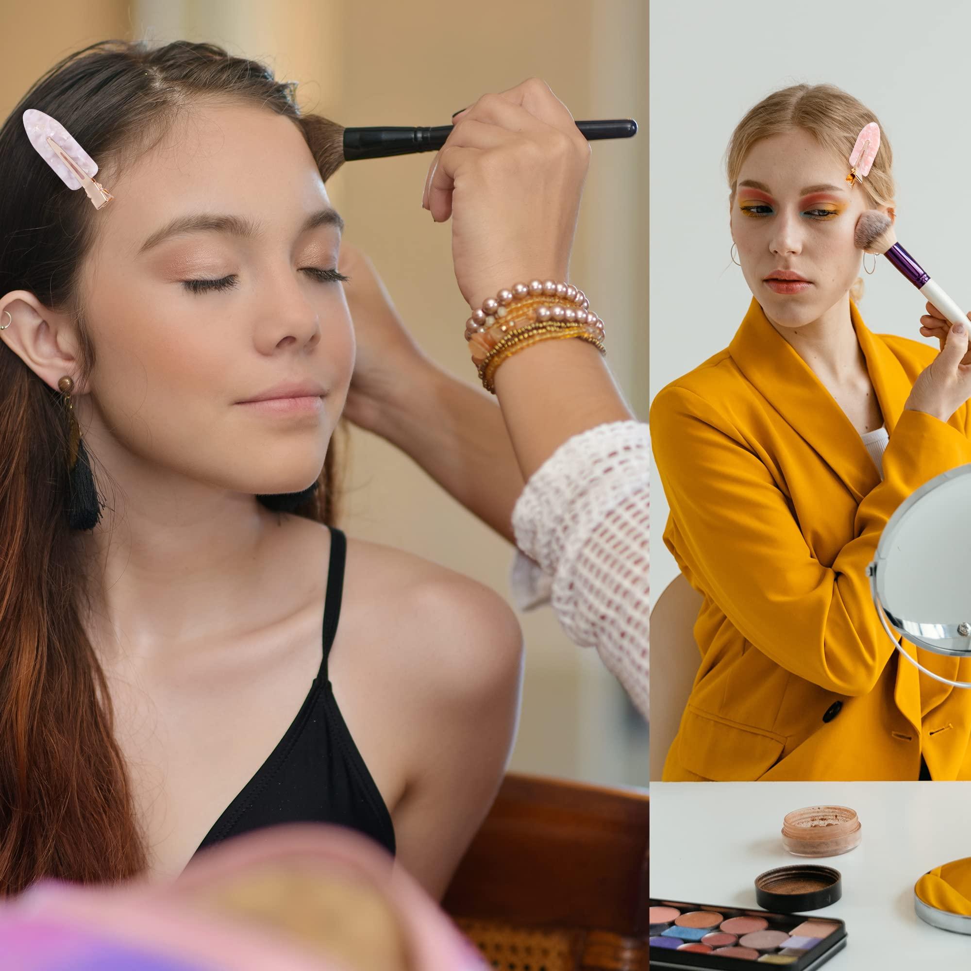 Cptots Cptots No Crease Hair Clips Creaseless Hair Clips Makeup Clips No Bend Hair Clips Flat Hair Clip For Styling Non Slip Hair Accessories For Women,Pink,12 PCS