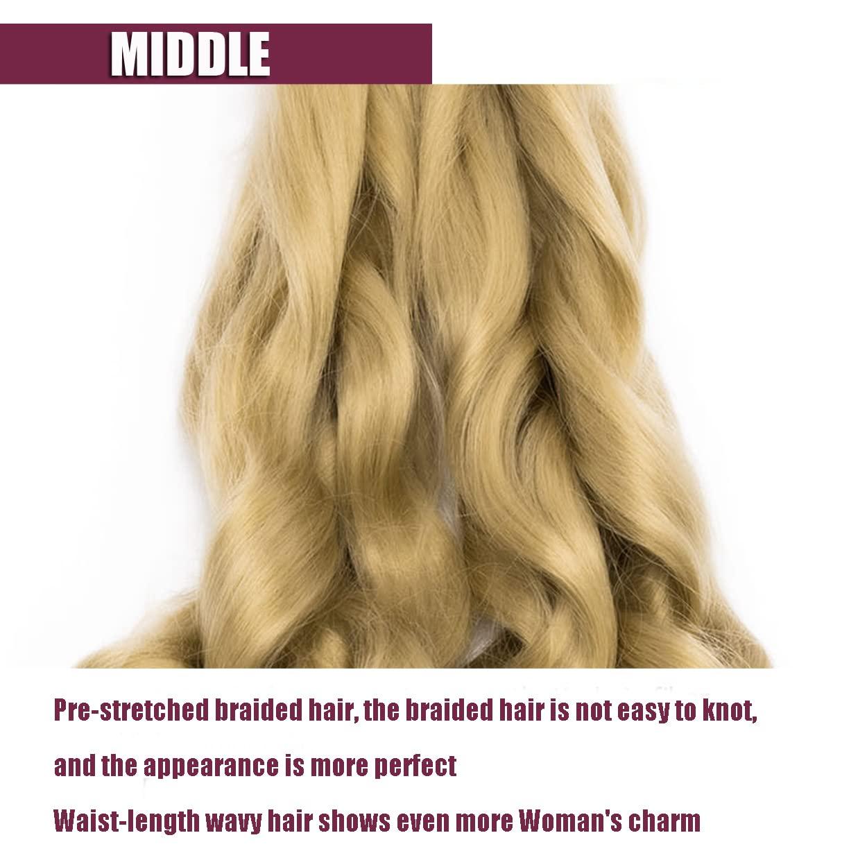 Toniola 8 Packs French Curly Braiding Hair 24 Inch Loose Wave Spiral Curly Crochet Hair for Black Women Pre Stretched Braiding Hair with Curly Ends (24 Inch, 24)