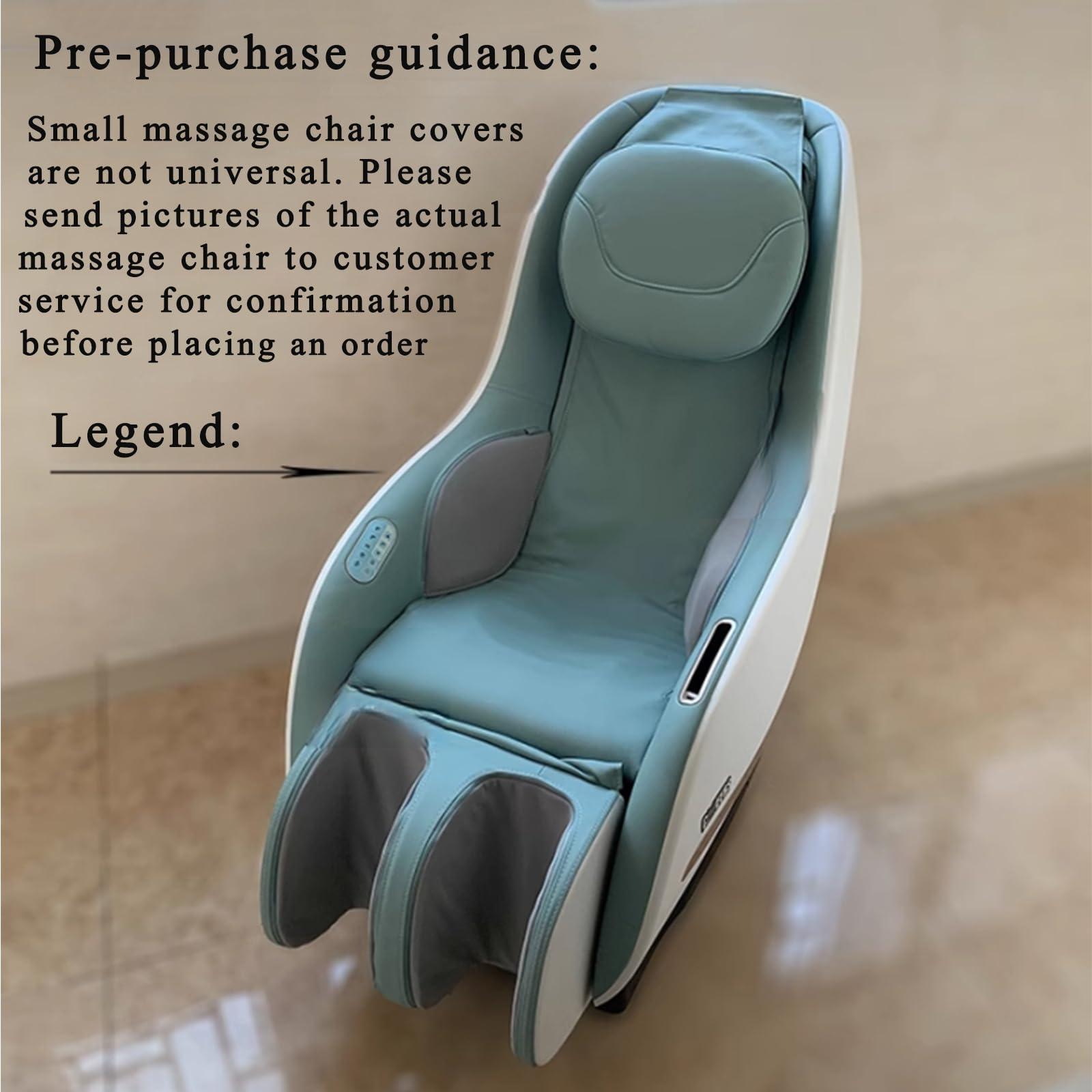 PHASFBJ PHASFBJ Small Massage Chair Cover Protector,Stretch-Fabric Sofa Massage Chair Full Body Cover Massage Chair Covers Dustproof Protectors Covers for Chivas Massage Chair,Khaki,Upper Body