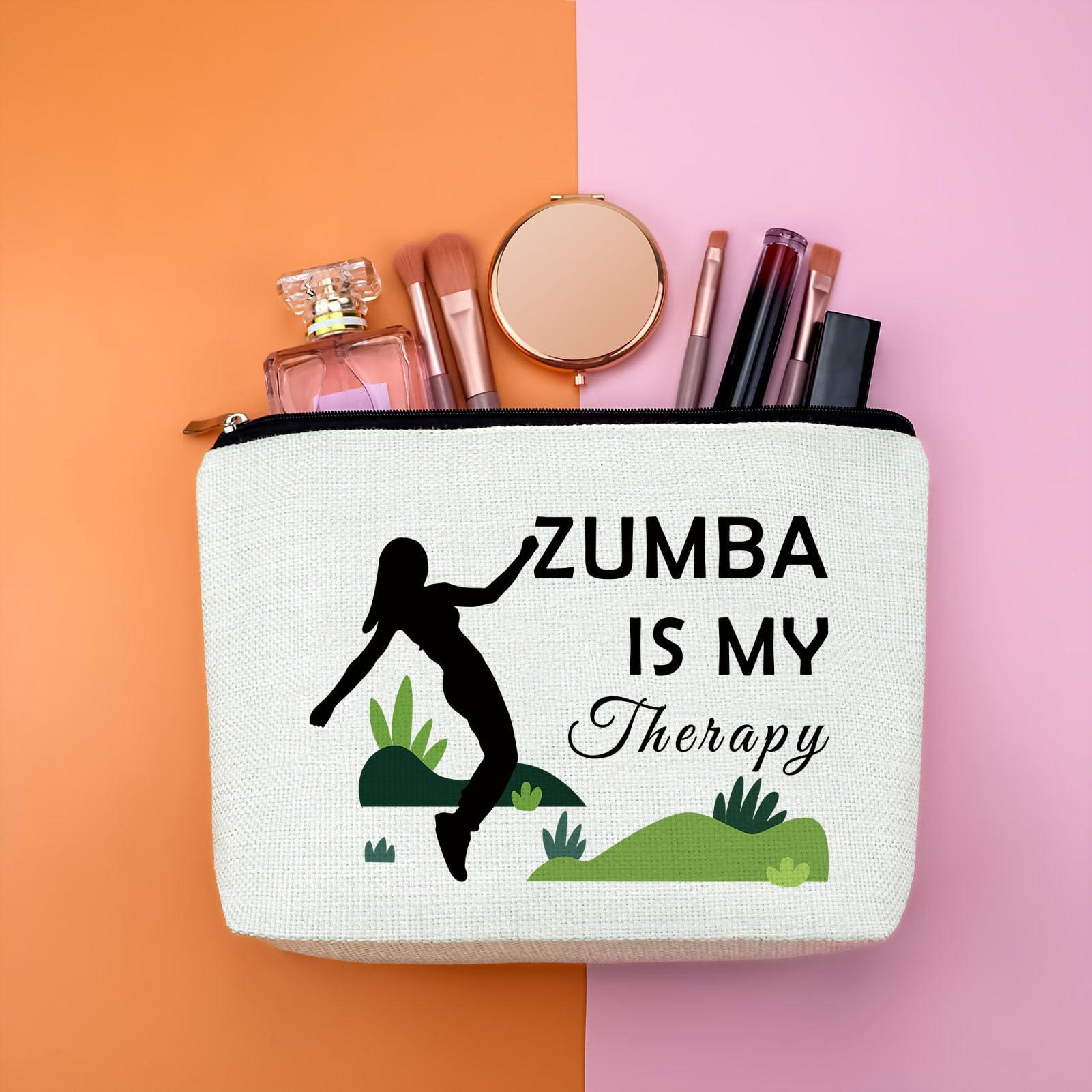 Gfhzdmf Workout Dance Gifts Makeup Bag Zumba Gift Cosmetic Bag Zumba Lover Gift For Women Travel Toiletry Bag Graduation Birthday Gifts For Zumba Lovers Women Female Girls Sister Daughter Friend Bestie