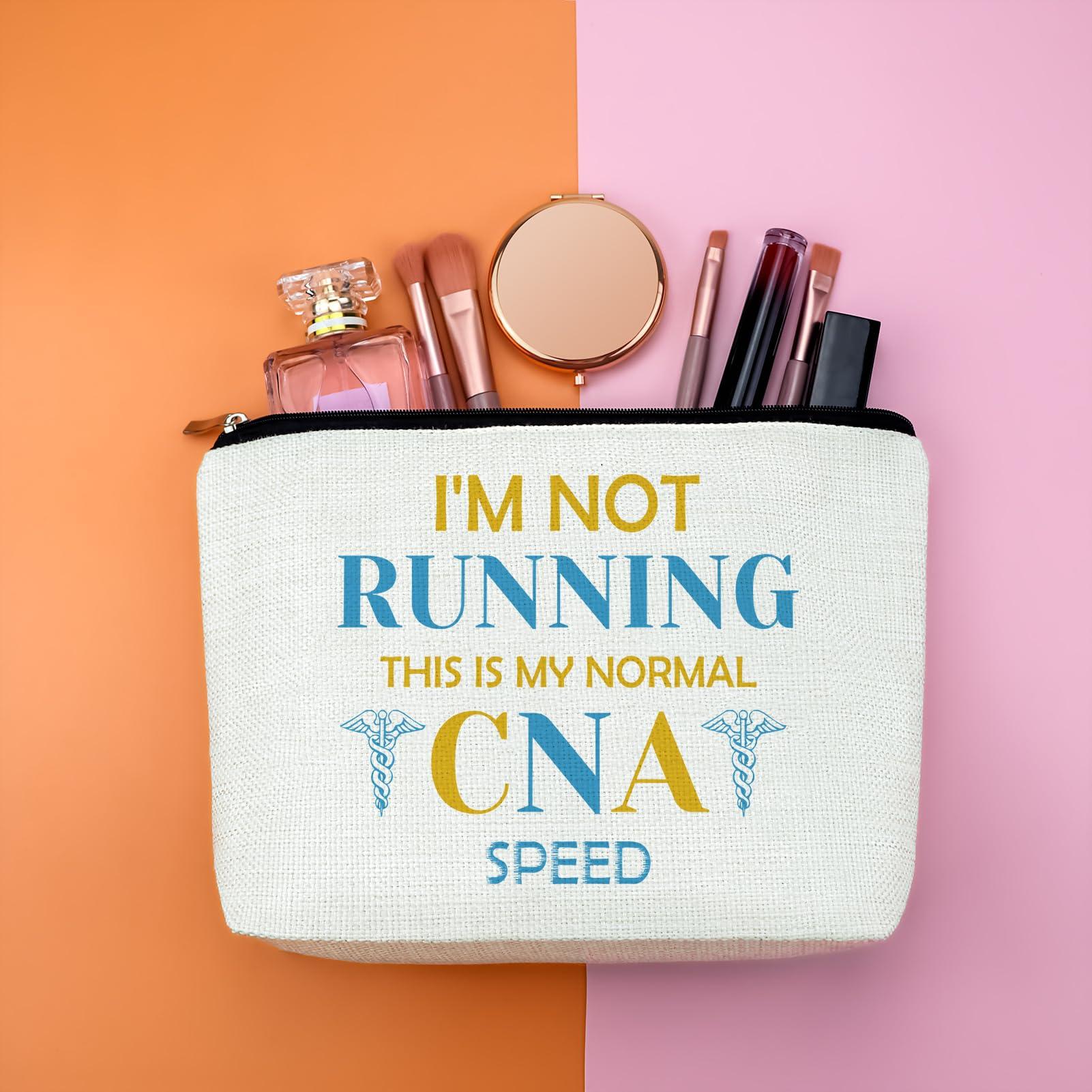 Gfhzdmf Gfhzdmf Gift For CNA Makeup Bag Certified Nursing Assistant Gifts For CNA Appreciation Gift For CNA Makeup Cosmetic Bag For CNA Week Gifts Graduation Gift Makeup Pouch Birthday Retirement Gift