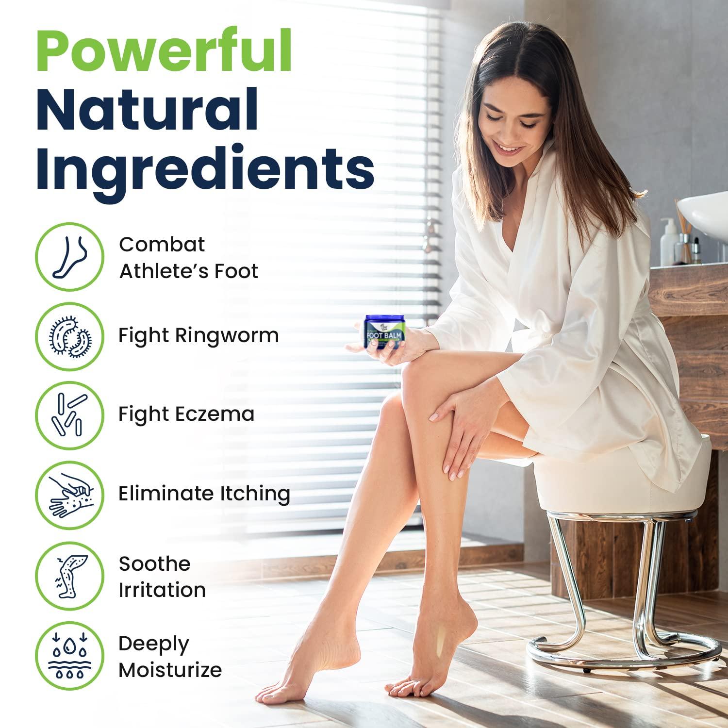 FOOT CURE Tea Tree Oil Foot Soak with Epsom Salts- for Foot Pain, Soreness, Athletes Foot, Odors, Toe Nail Fungus, for Dry Cracked Feet - Instantly Hydrates & Soothes Irritated Skin & Athletes Foot