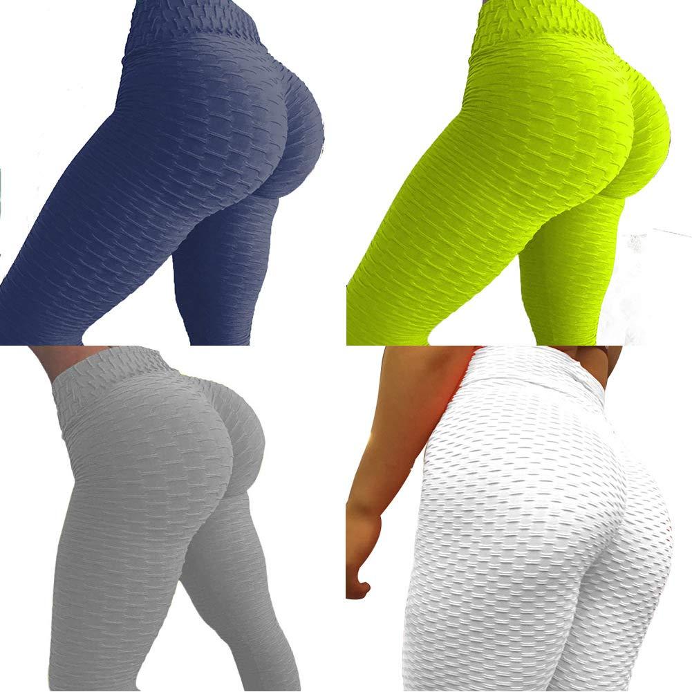 Angelastore Angelastore Breathable Buttocks Sweat-Absorbent Sports Yoga Pants Leggings (M, Gray)