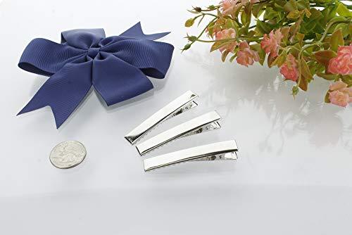 HairBow Center LLC HairBow Center 2.35 Inch Hair Clips Flat Alligator Clips with Teeth - Professional Grade - Strong Hold - 24 Pack