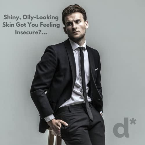 d*shine Mattifying Moisturizer For Men with Oil Control - Matte Finish Anti-shine Lotion - Oil Free Mattifying Face Moisturizer - 8 Hr Mattifying Moisturizer - Light, Quick Absorb, Non-Greasy Facial Lotion