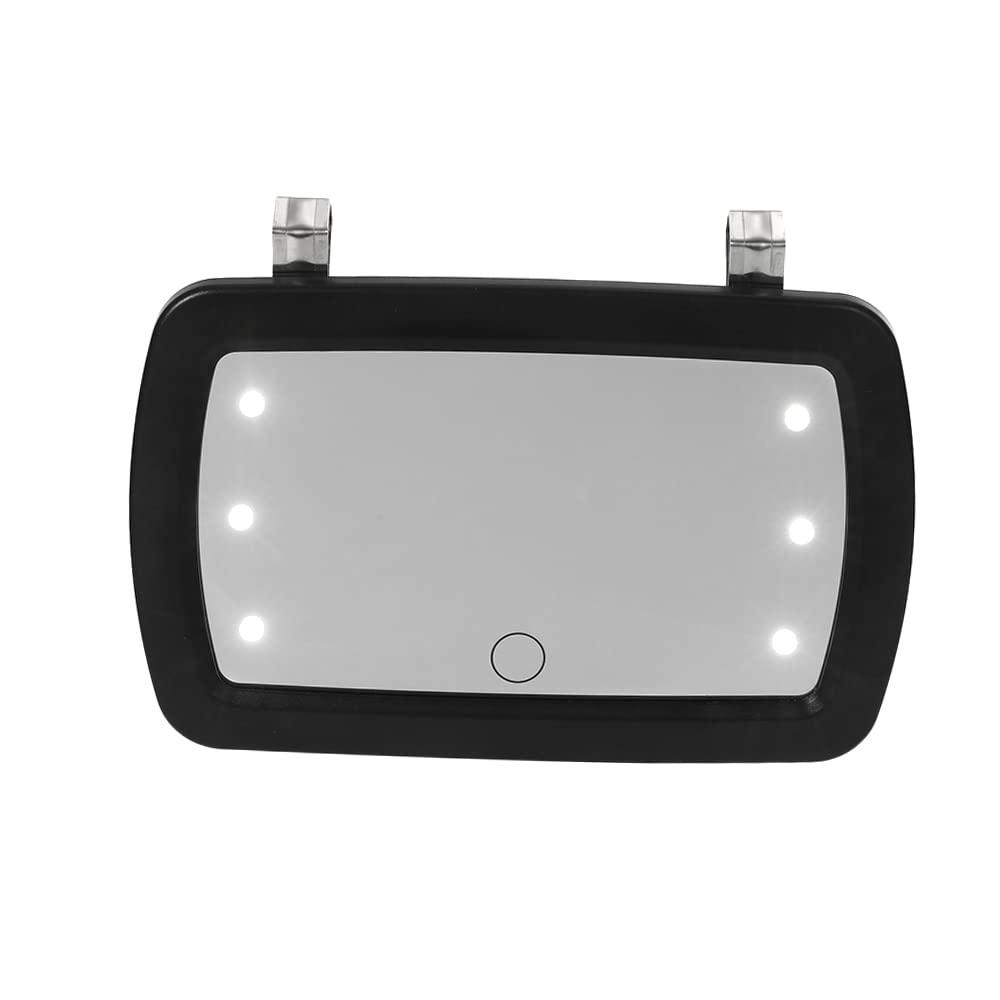 Wemay Car Sun Visor Mirror Makeup Sun-shading Cosmetic Mirror Vanity Mirror Automobile Make Up Mirror with Six LED Lights
