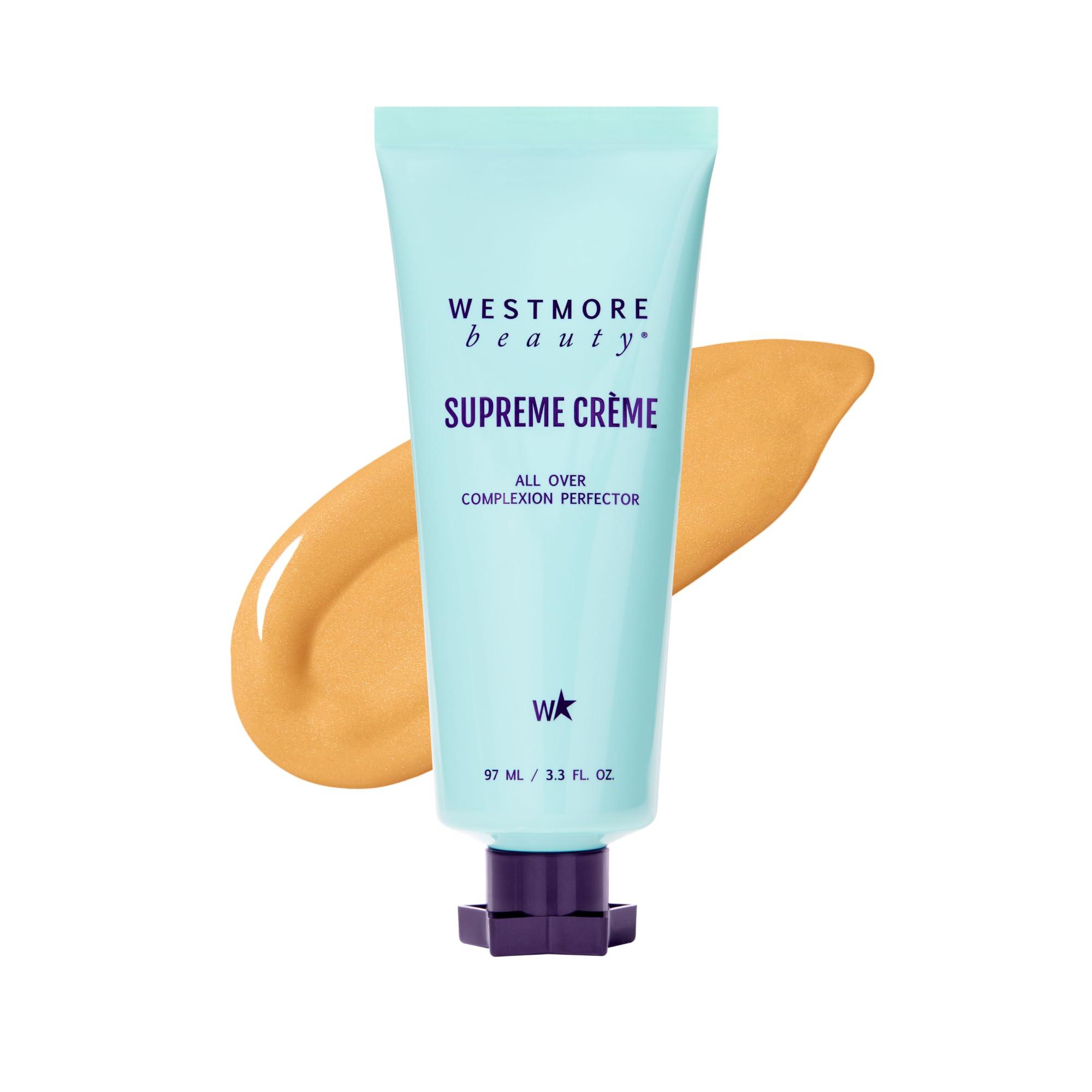 Westmore Beauty Westmore Beauty Supreme Creme All-Over Complexion Perfector  Long-Lasting CC Cream Foundation - Waterproof & Transfer-Resistant Skin Tint - 3.3 Oz (Medium)