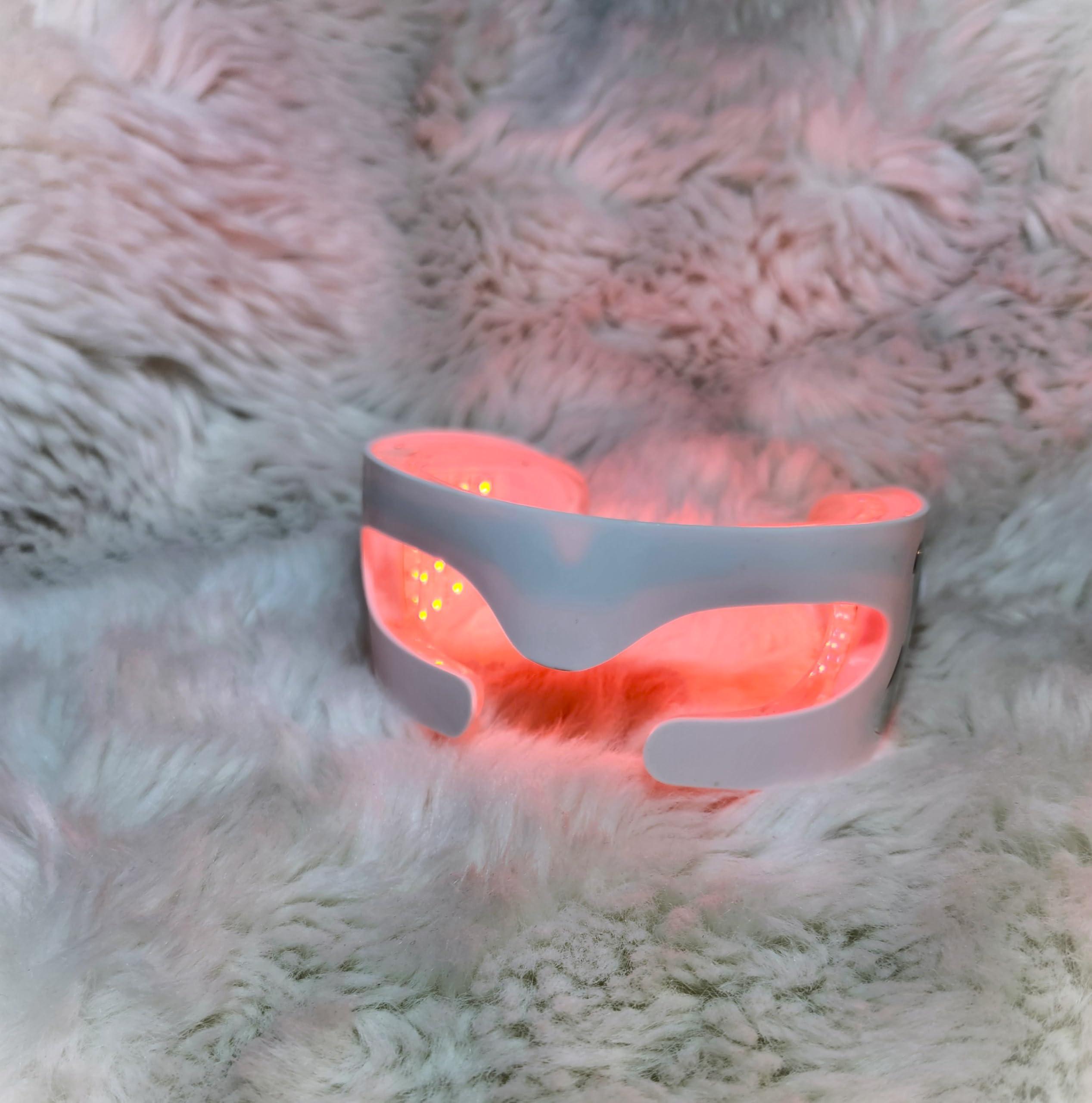 Embrace Kincare LED Red Light Therapy Eye Mask, 3 Modes with Vibration for Anti-Aging & Dark Circles