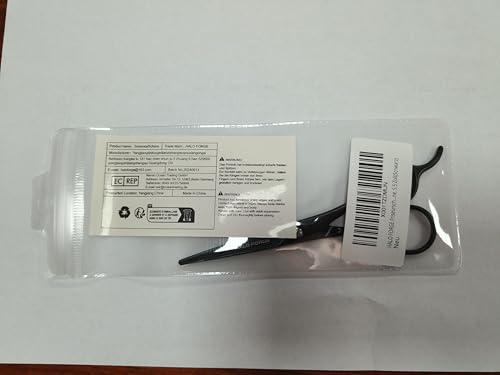 HALO FORGE HALO FORGE Professional Mustache & Beard Scissors: Small Sharp Stainless Steel Beard Shears For Men Personal Care Precision Trimming Mustache, Facial Hair, Eyebrow, 5.5 Inch (Black)