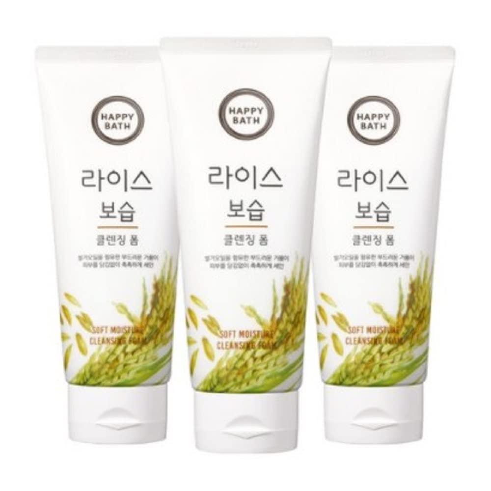 Vta Happy Bath Rice Moisturizing Cleansing Foam 200g / 6.8 fl oz *3pcs Set