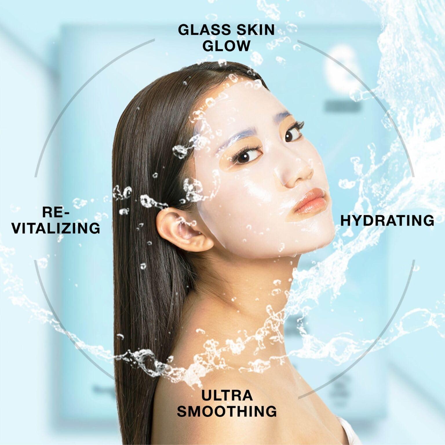 STARSKIN STARSKIN Red Carpet Ready 1x40g, Glass Skin Korean Skincare Mask, Coconut Gel Bio-Cellulose Hydrating Mask for Face, all Skin Type, Face Glow Effect, Instant Hydration, Revitalizing and Moisturizing