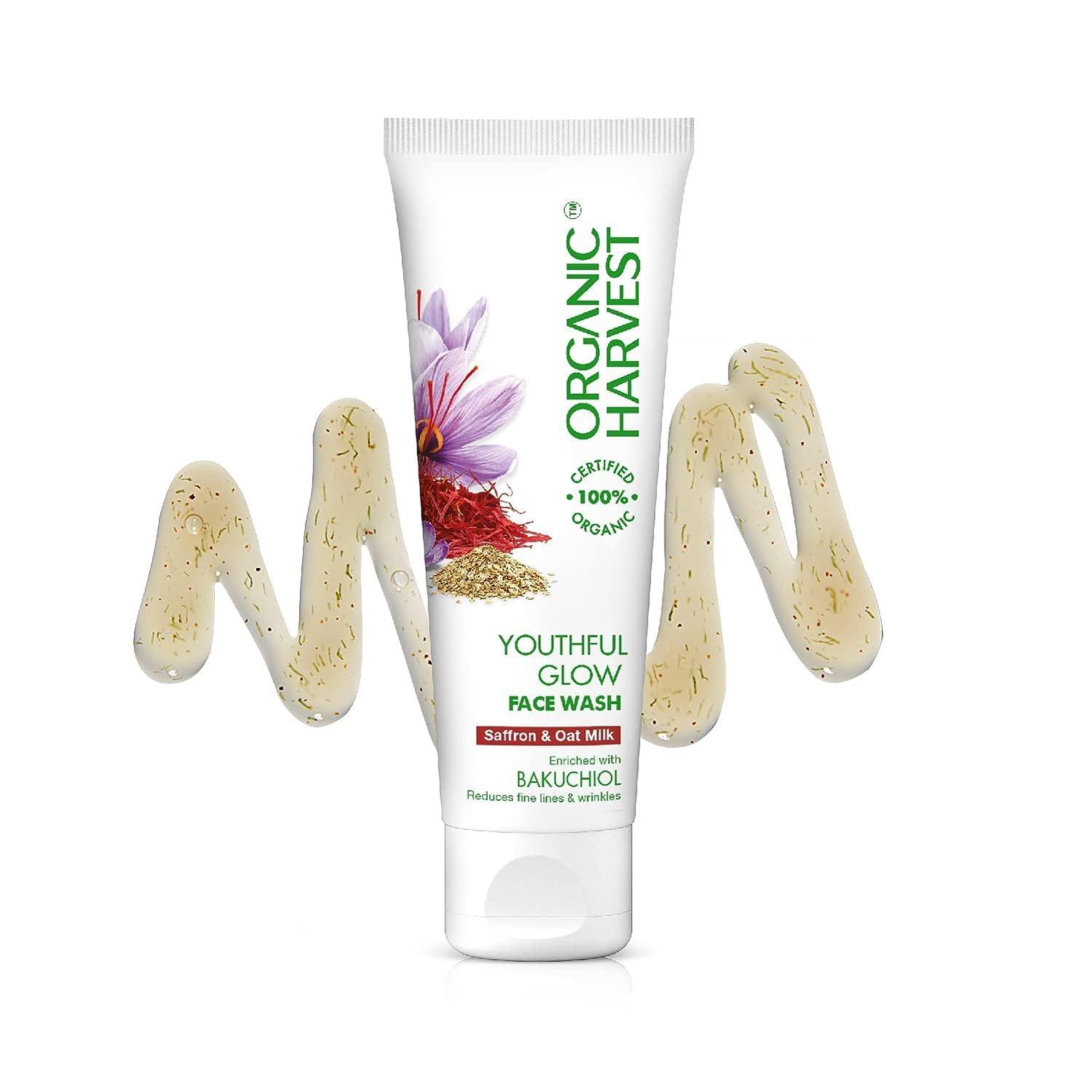 Generic Youthful Glow Face Wash: Saffron & Oat Milk | For Deep Cleansing | Removes Impurities | For Men & Women | 100% Certified Organic | Sulphate & Paraben-free - 100gm