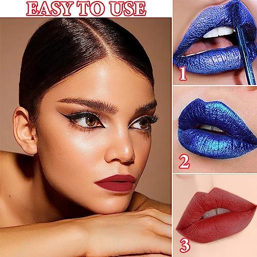 WENJLYJ WENJLYJ Peel Off Lip Stain Lip Tint,Tattoo Magic Color Lip Gloss,Waterproof Long Lasting Non Stick Cup Tear Off Liquid Lipstick Non Smudging Matte Pigmented Lip Gloss for Women Girls03