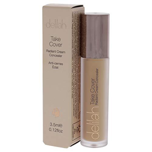 Delilah delilah - Take Cover Radiant Cream Concealer - Marble - Easily Blendable, Hydrating, Long-Lasting, Light Reflecting, Imperfections Corrector - Enriched with Vitamin E - Medium to Full Coverage-0.12 Oz