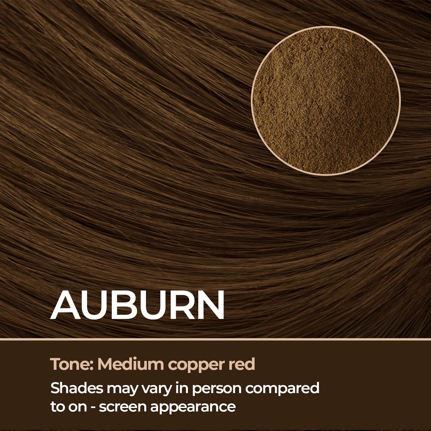 CONFIERR CONFIERR Keratin Hair Fibers for Men & Women - Fill In Fine or Thinning Hair, Instantly Thicker, Fuller Looking Hair (Auburn 15g)