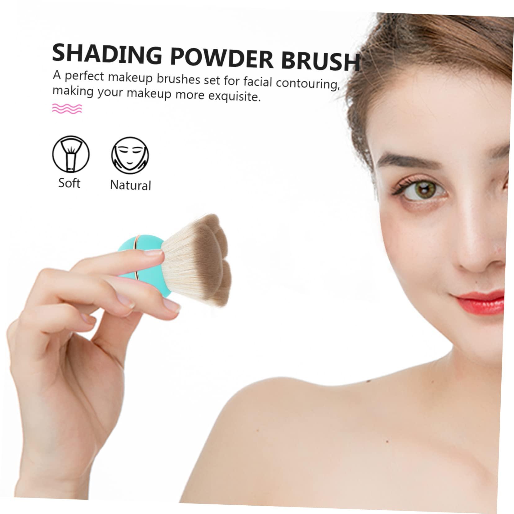 Hemoton Hemoton 1pc Cat Claw Loose Powder Brush Travel Powder Brush Makeup Buffing Brush Makeup Supplies Liquid Blush Brush Powder Foundation Brush Face Makeup Brush Blush Applicator Green Plating