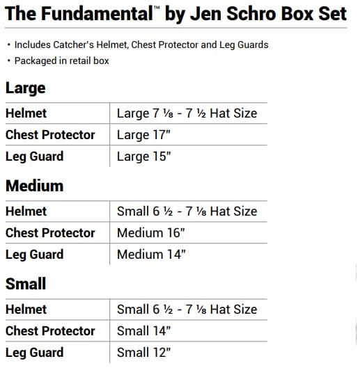 Easton Easton | THE FUNDAMENTAL by Jen Schro Fastpitch Softball Catcher\'s Equipment | Box Set | NOCSAE Certified | Small Ages 12 & Under | Charcoal