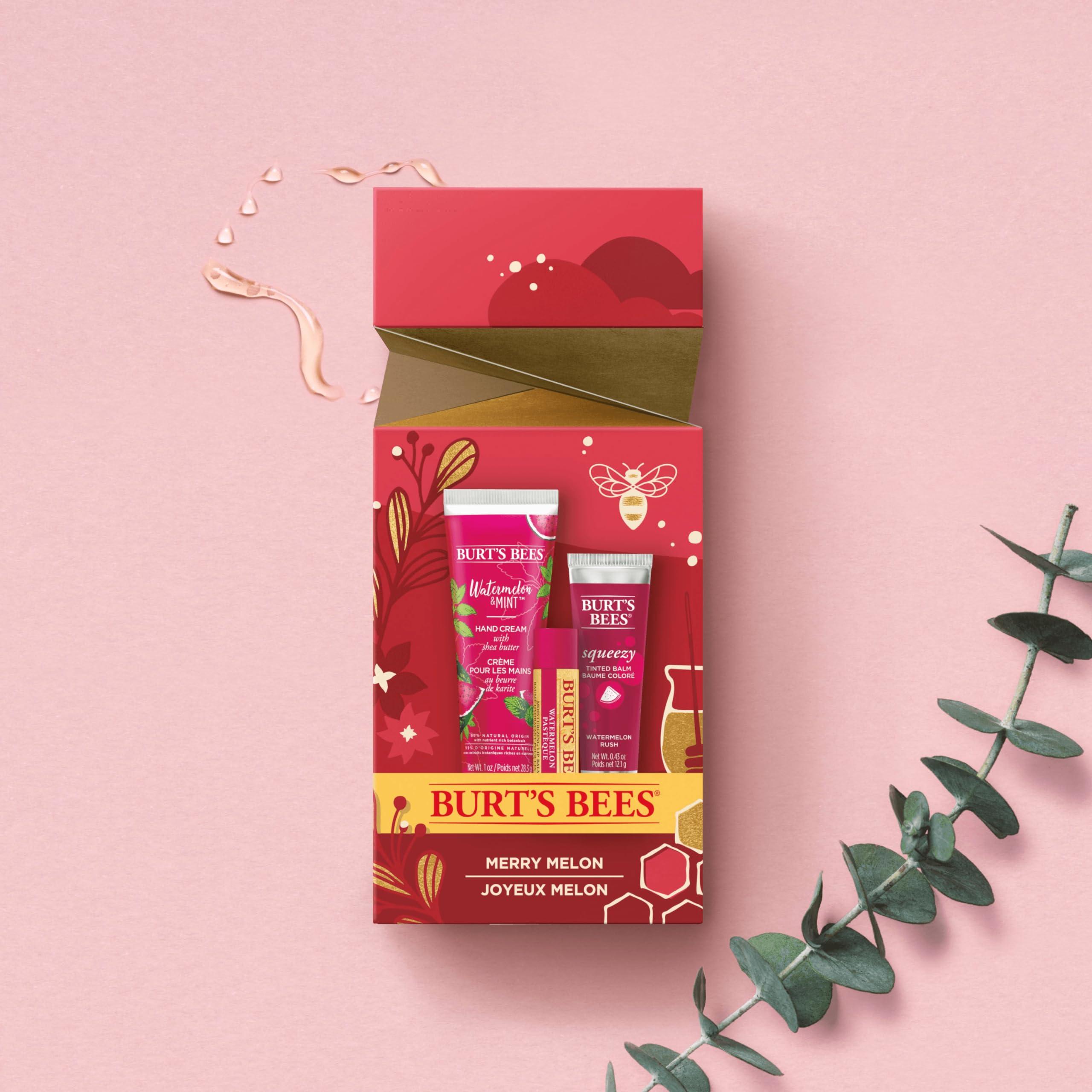 Burt's Bees Burt's Bees, 3 Lip Care Products, Squeezy Trio Tinted Lip Balm Set, Berry Sorbet, Sweet Peach & Watermelon Rush
