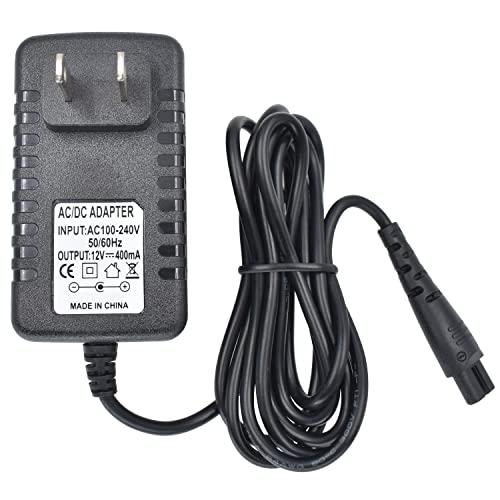 BOEEA Replacement Charger for Remington Shaver F5-5800 F7800 F5800 F5790 F4790 R5150 R6130 R-6150 MS2-390 MS3-2700 MS680 R9100 Electric Razor Trimmer PA1204N Power Cord