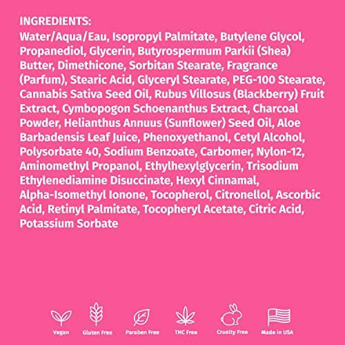 Hempz Hempz Body Lotion - Blackberry & Lemongrass Daily Moisturizing Cream, Shea Butter Hand and Body Moisturizer - Hemp Lotion - Skin Care Products, Hemp Seed Oil - Mini, 2.25 oz. (Pack of 2)