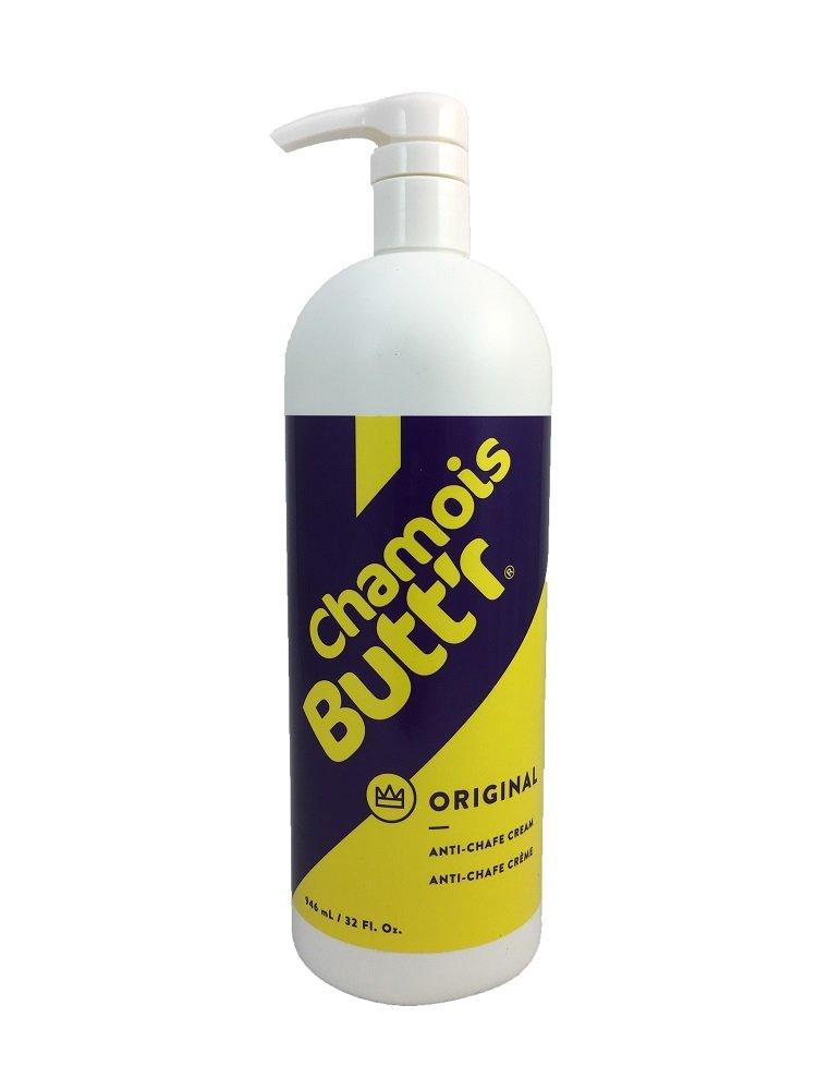 Chamois Butt\'r Chamois Butt\'r Original Anti-Chafe Cream, 32 oz Bottle with Pump & Her\' Anti-Chafe Cream, 8 Ounce Tube