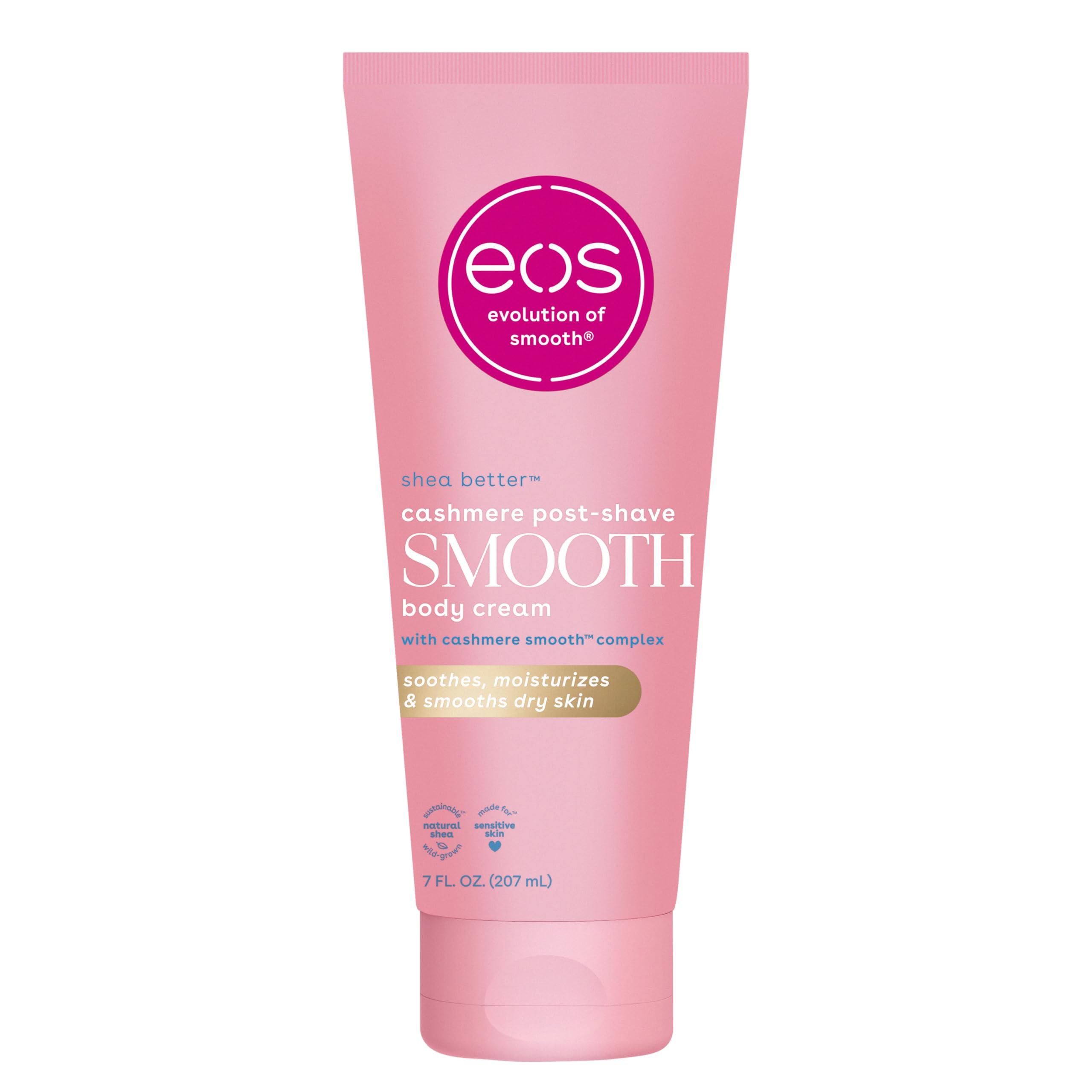 eos eos Cashmere Skin Collection Post-Shave Smooth Body Cream- Vanilla Cashmere Scented, 72-Hour Hydration, 7 fl oz